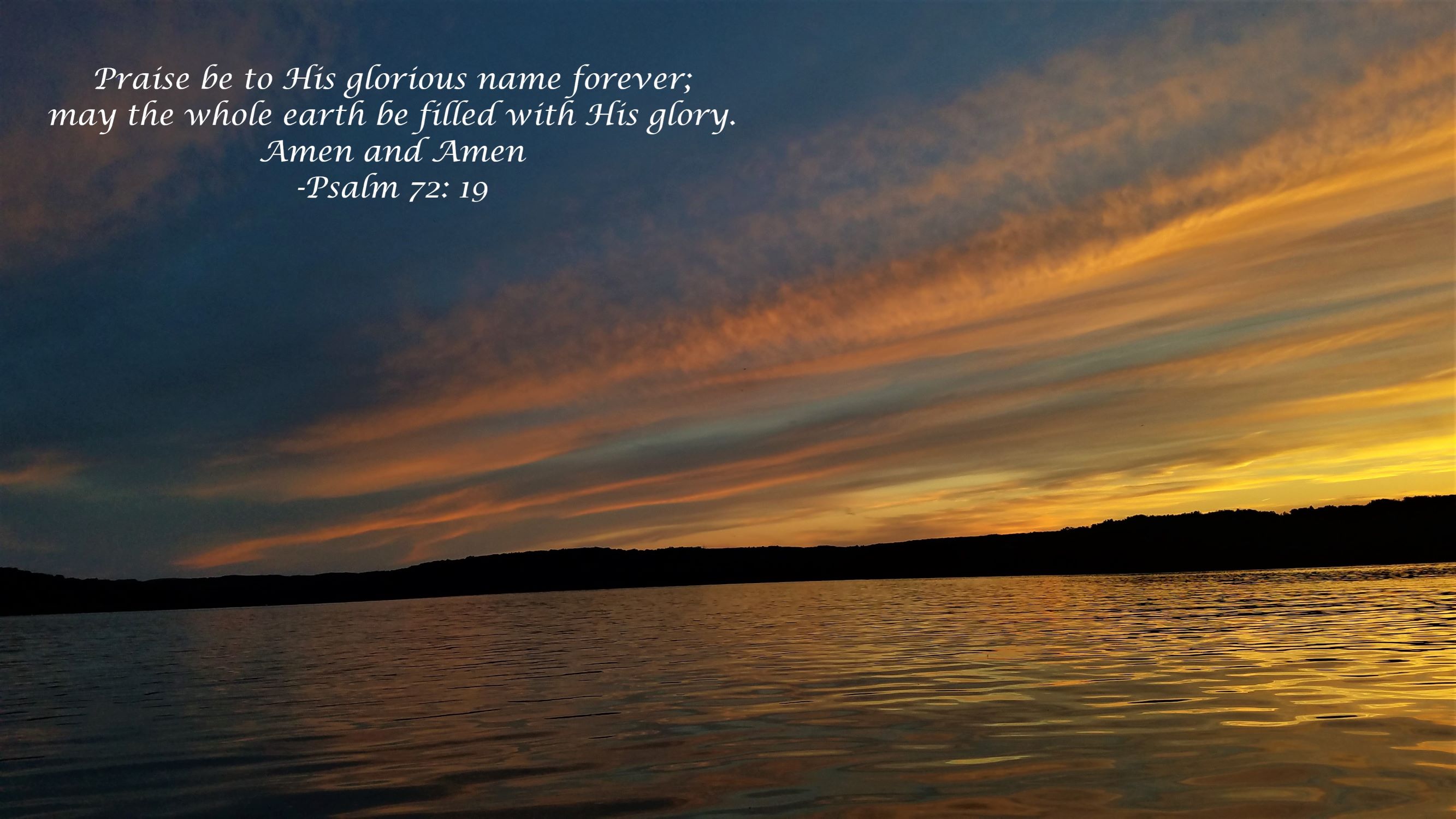 A Moment with Our Creator: Psalm 72:18-19 – Lessons from a Lab